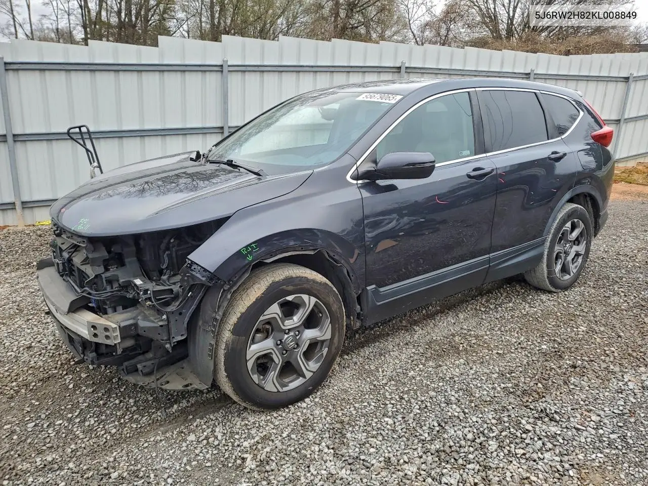 5J6RW2H82KL008849 2019 Honda Cr-V Exl