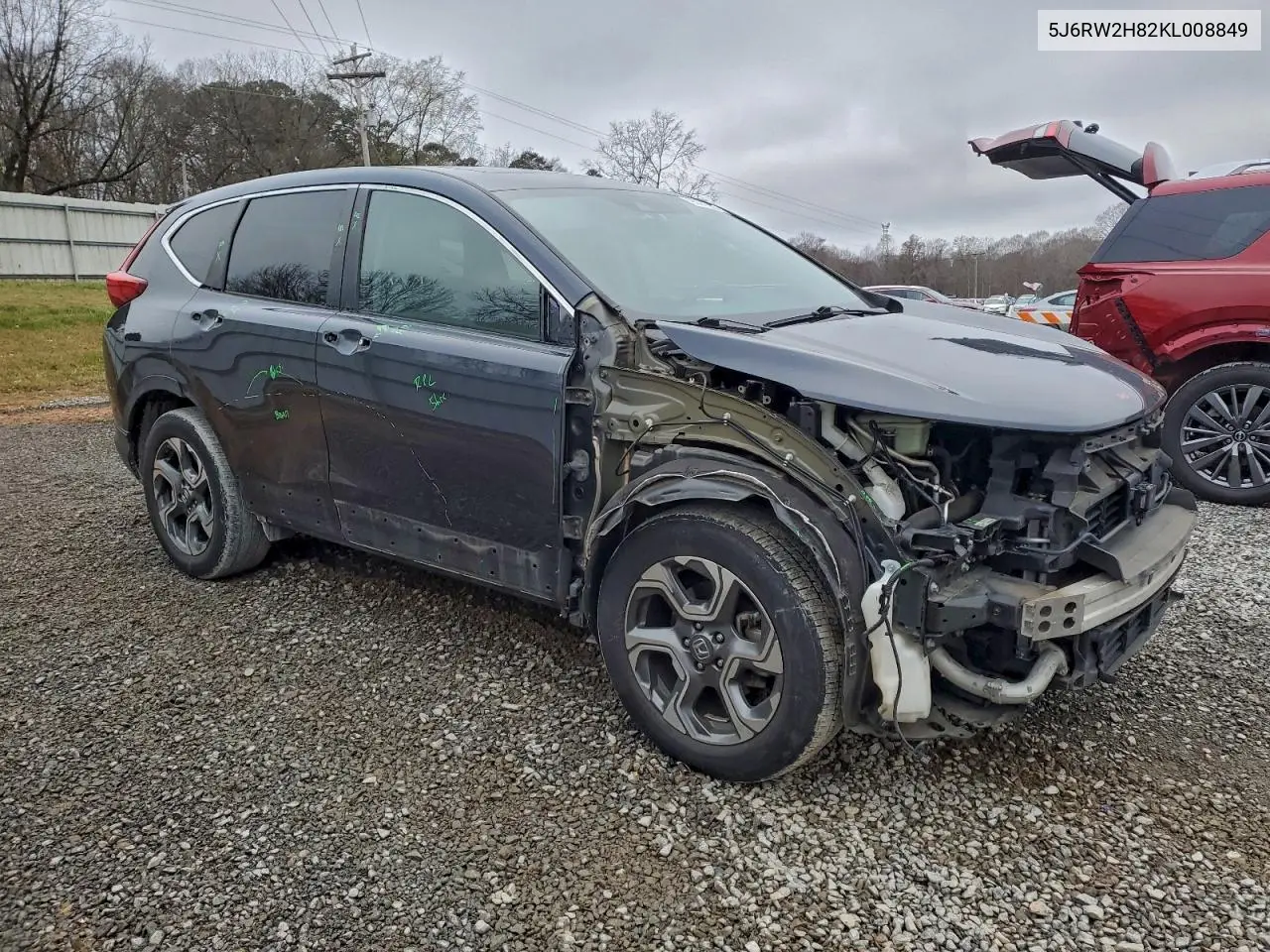 5J6RW2H82KL008849 2019 Honda Cr-V Exl