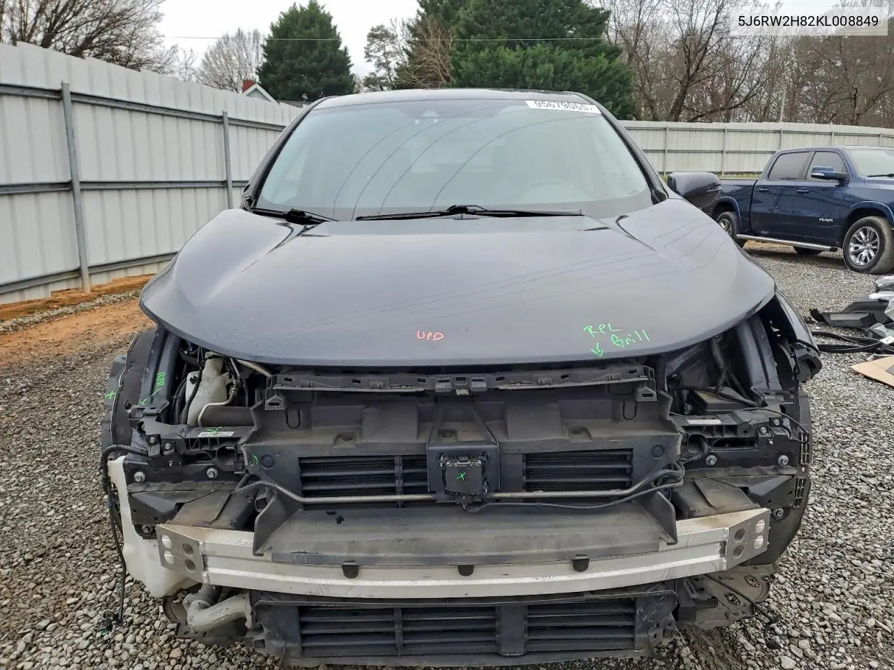 5J6RW2H82KL008849 2019 Honda Cr-V Exl
