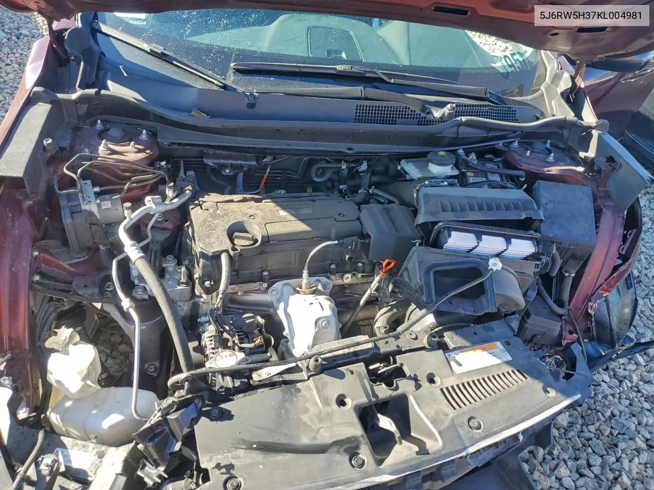 5J6RW5H37KL004981 2019 Honda Cr-V Lx