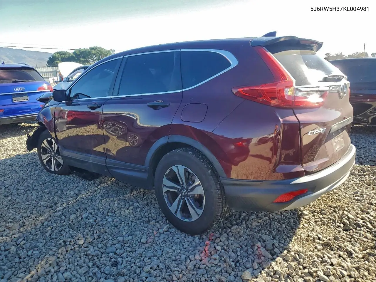5J6RW5H37KL004981 2019 Honda Cr-V Lx