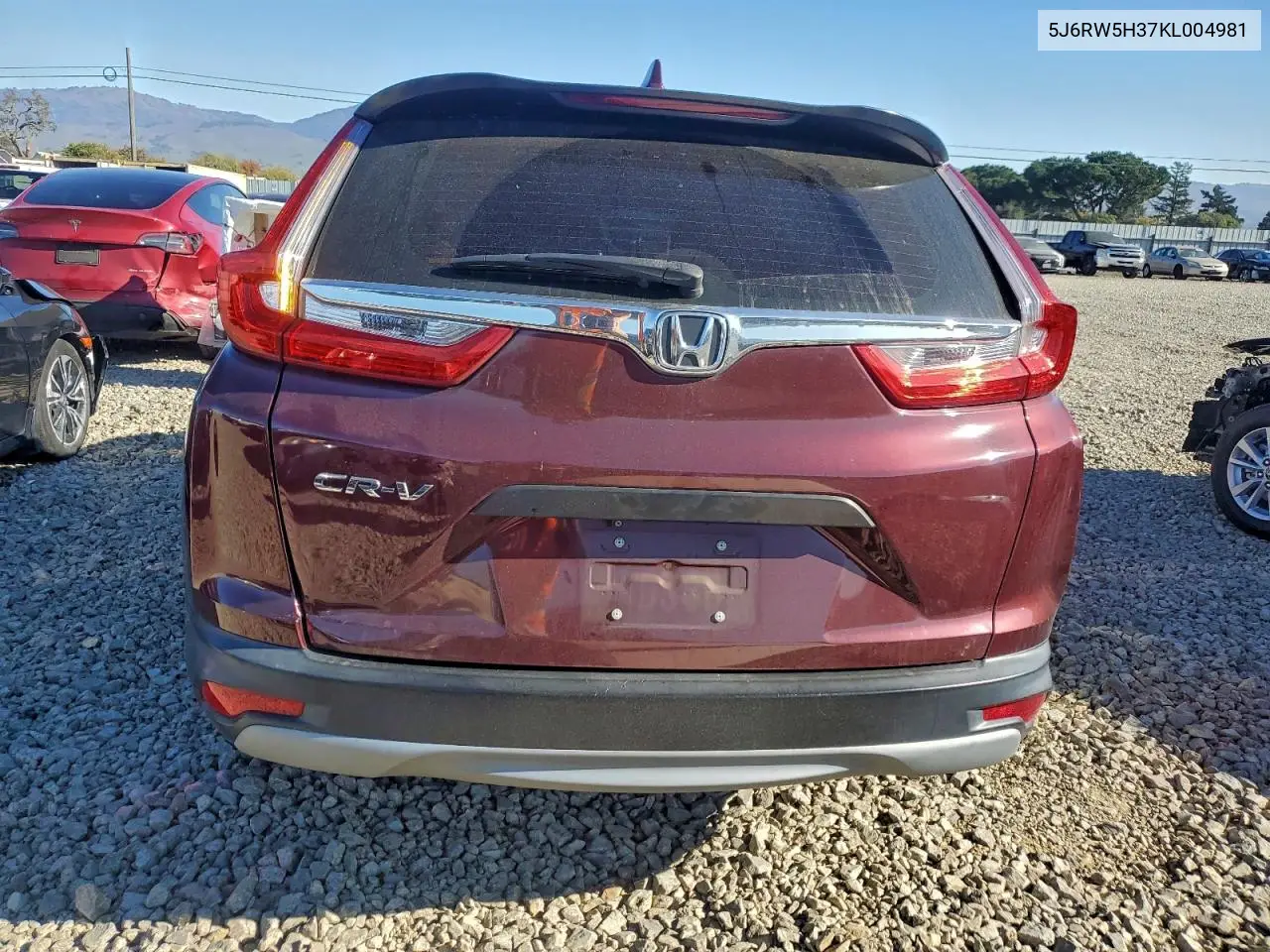 5J6RW5H37KL004981 2019 Honda Cr-V Lx