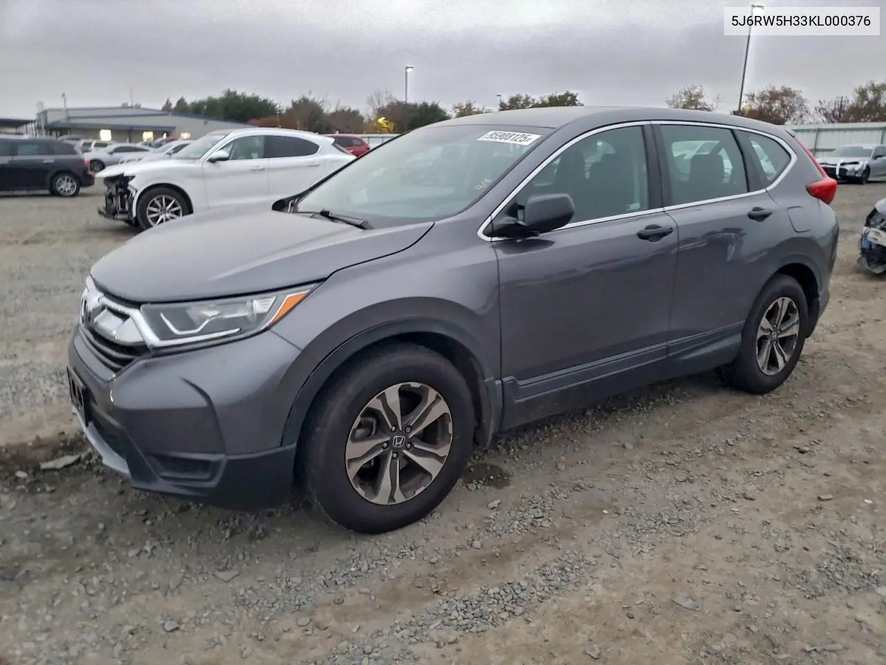 5J6RW5H33KL000376 2019 Honda Cr-V Lx