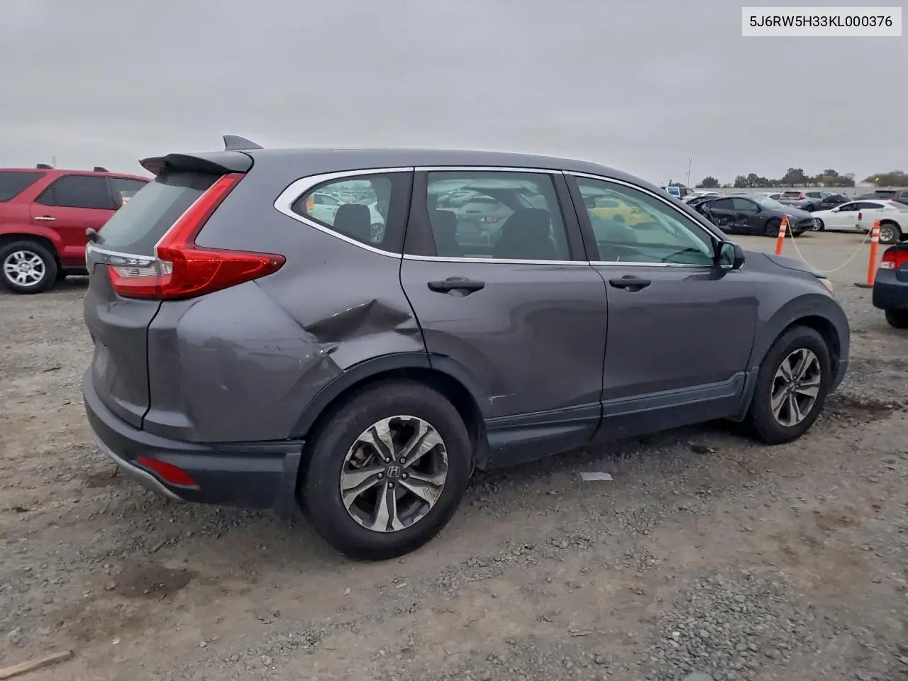 5J6RW5H33KL000376 2019 Honda Cr-V Lx