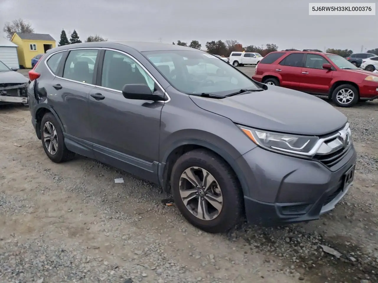 5J6RW5H33KL000376 2019 Honda Cr-V Lx