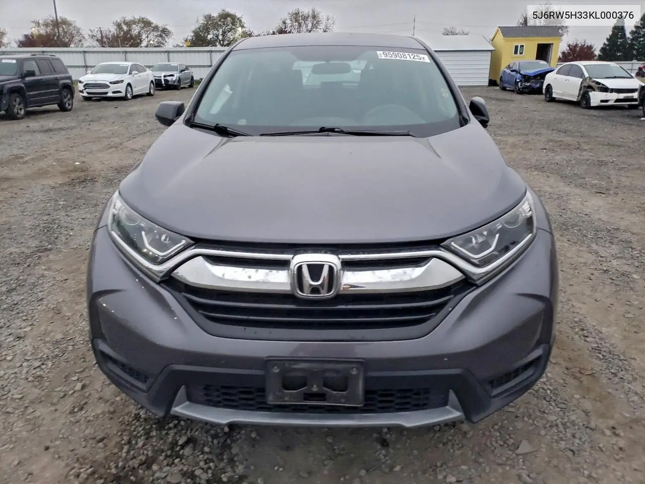 5J6RW5H33KL000376 2019 Honda Cr-V Lx