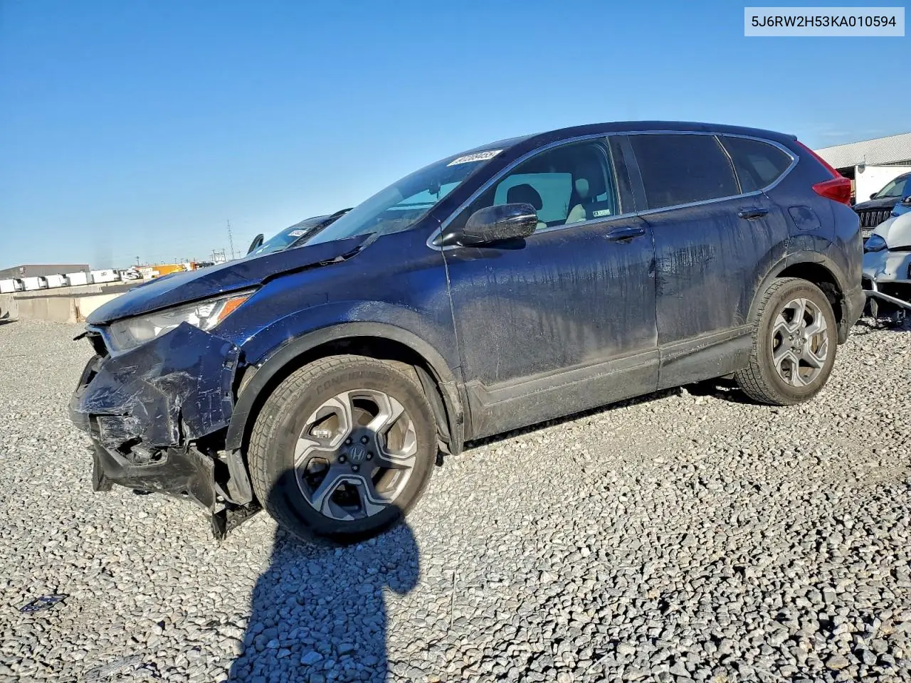 5J6RW2H53KA010594 2019 Honda Cr-V Ex