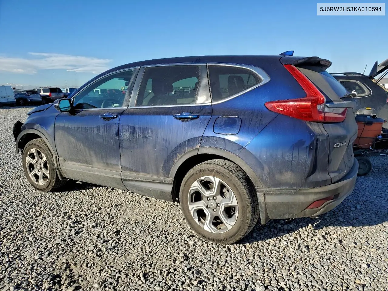 5J6RW2H53KA010594 2019 Honda Cr-V Ex