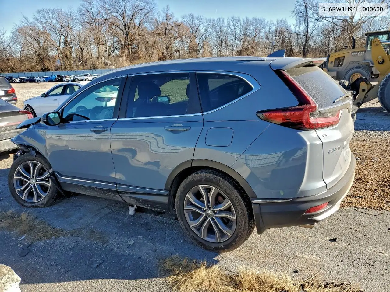 5J6RW1H94LL000630 2020 Honda Cr-V Touring