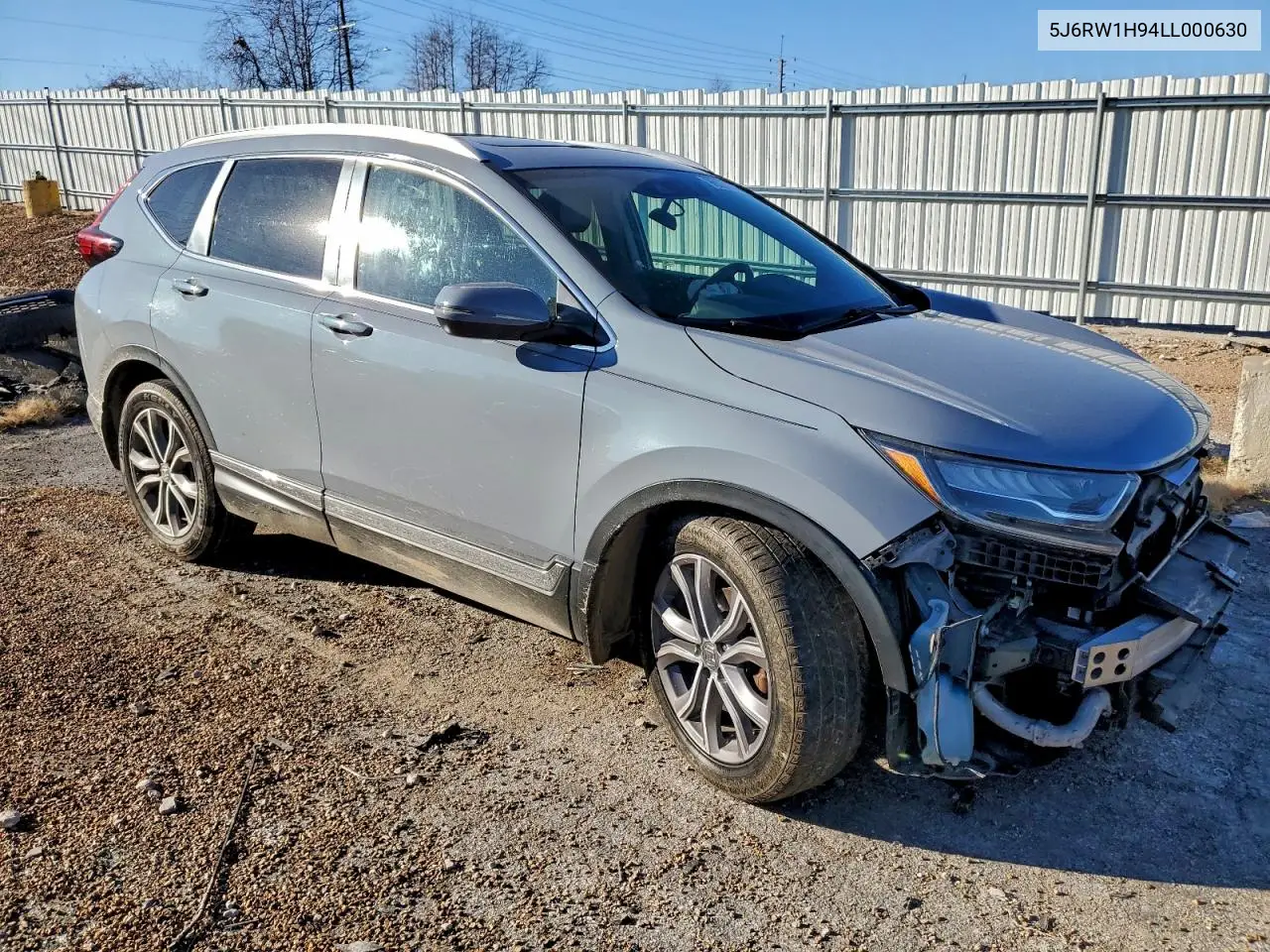 5J6RW1H94LL000630 2020 Honda Cr-V Touring