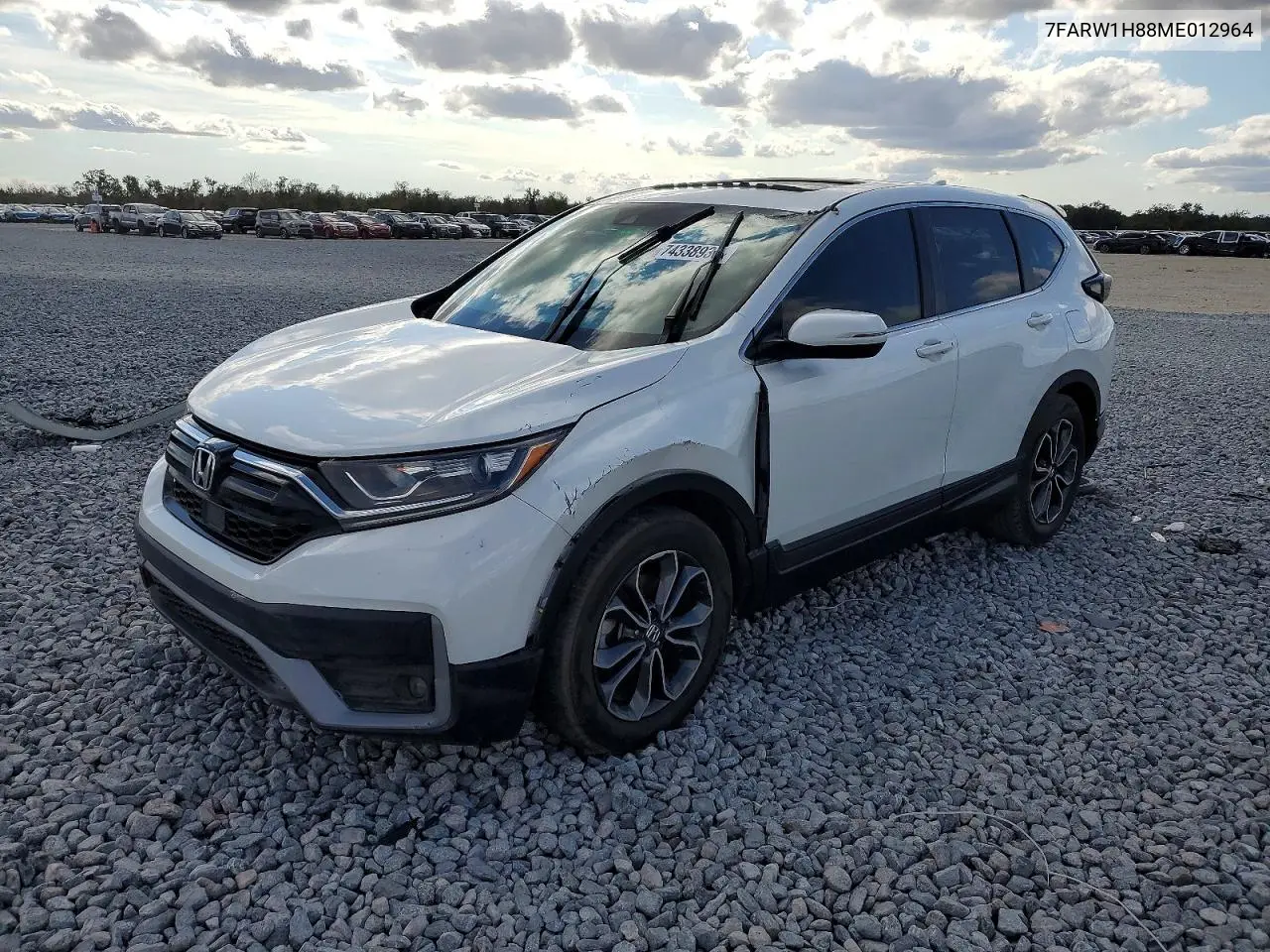 7FARW1H88ME012964 2021 Honda Cr-V Exl