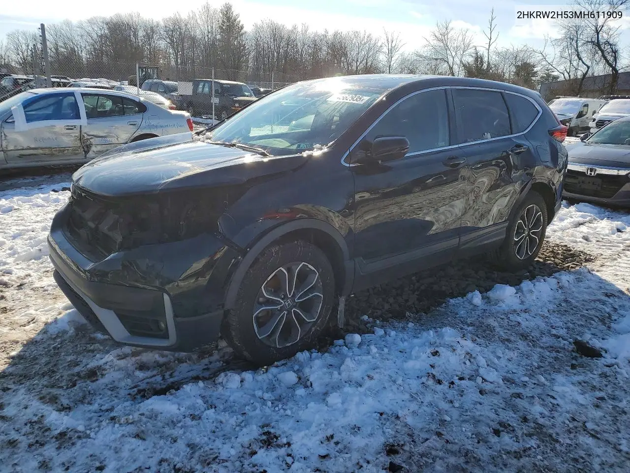 2HKRW2H53MH611909 2021 Honda Cr-V Ex