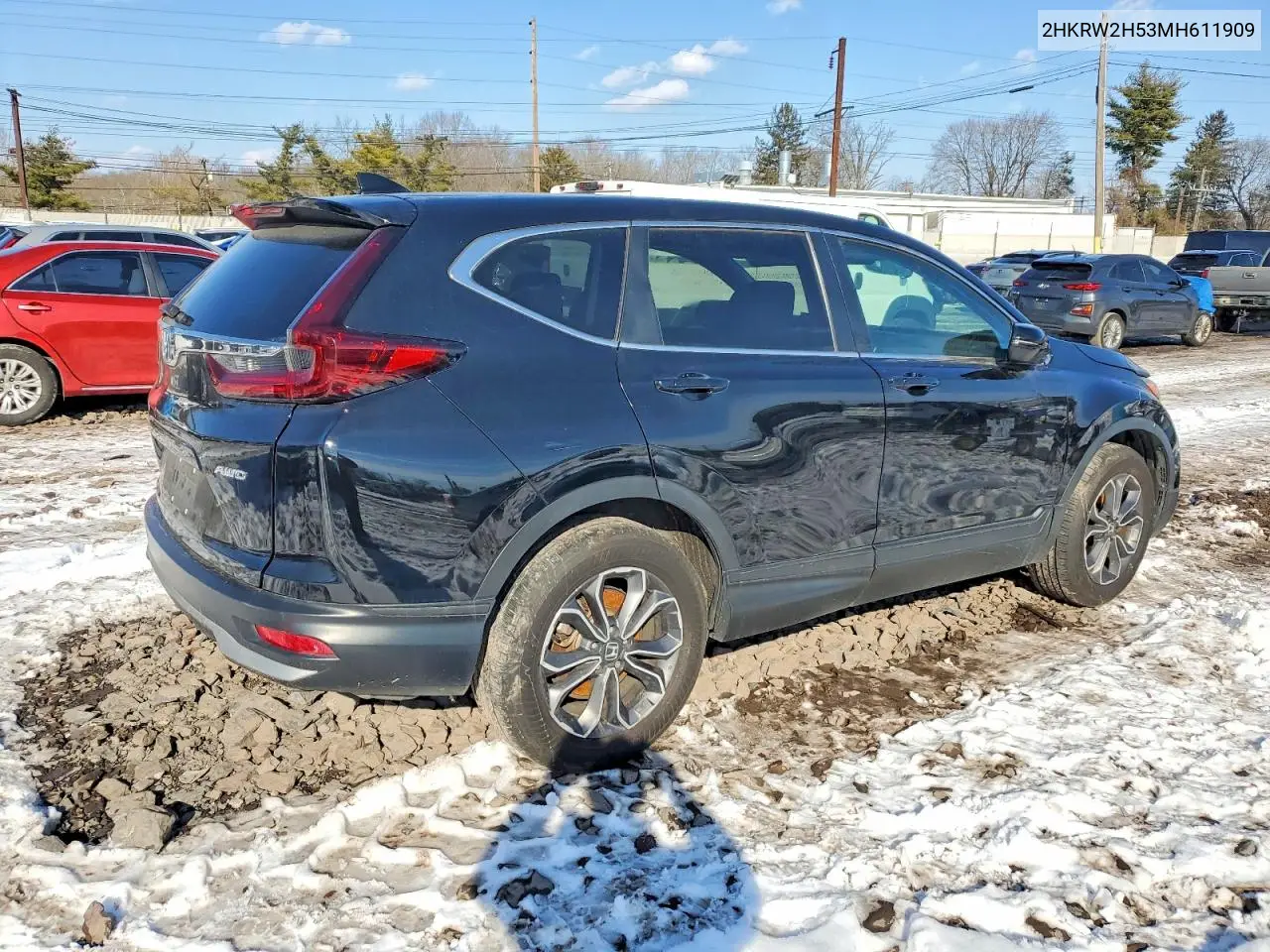2HKRW2H53MH611909 2021 Honda Cr-V Ex
