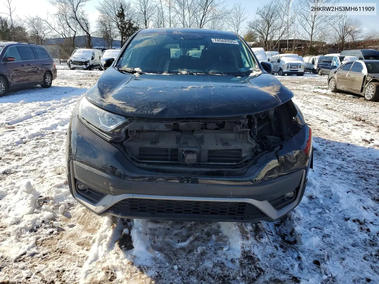 2HKRW2H53MH611909 2021 Honda Cr-V Ex