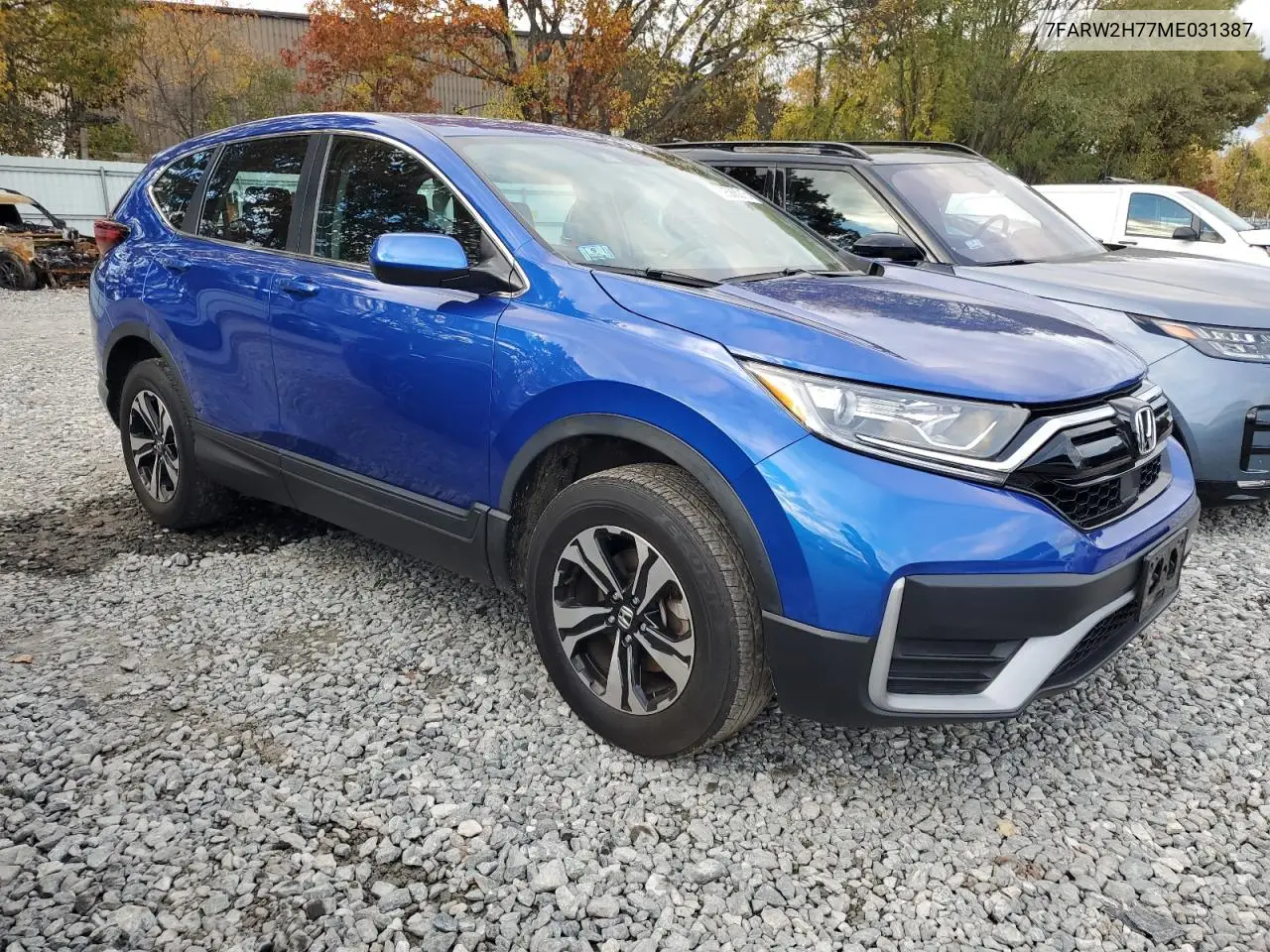 7FARW2H77ME031387 2021 Honda Cr-V Se