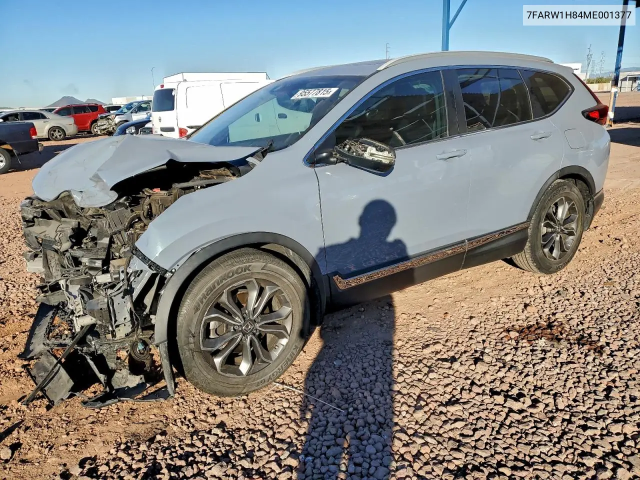 7FARW1H84ME001377 2021 Honda Cr-V Exl
