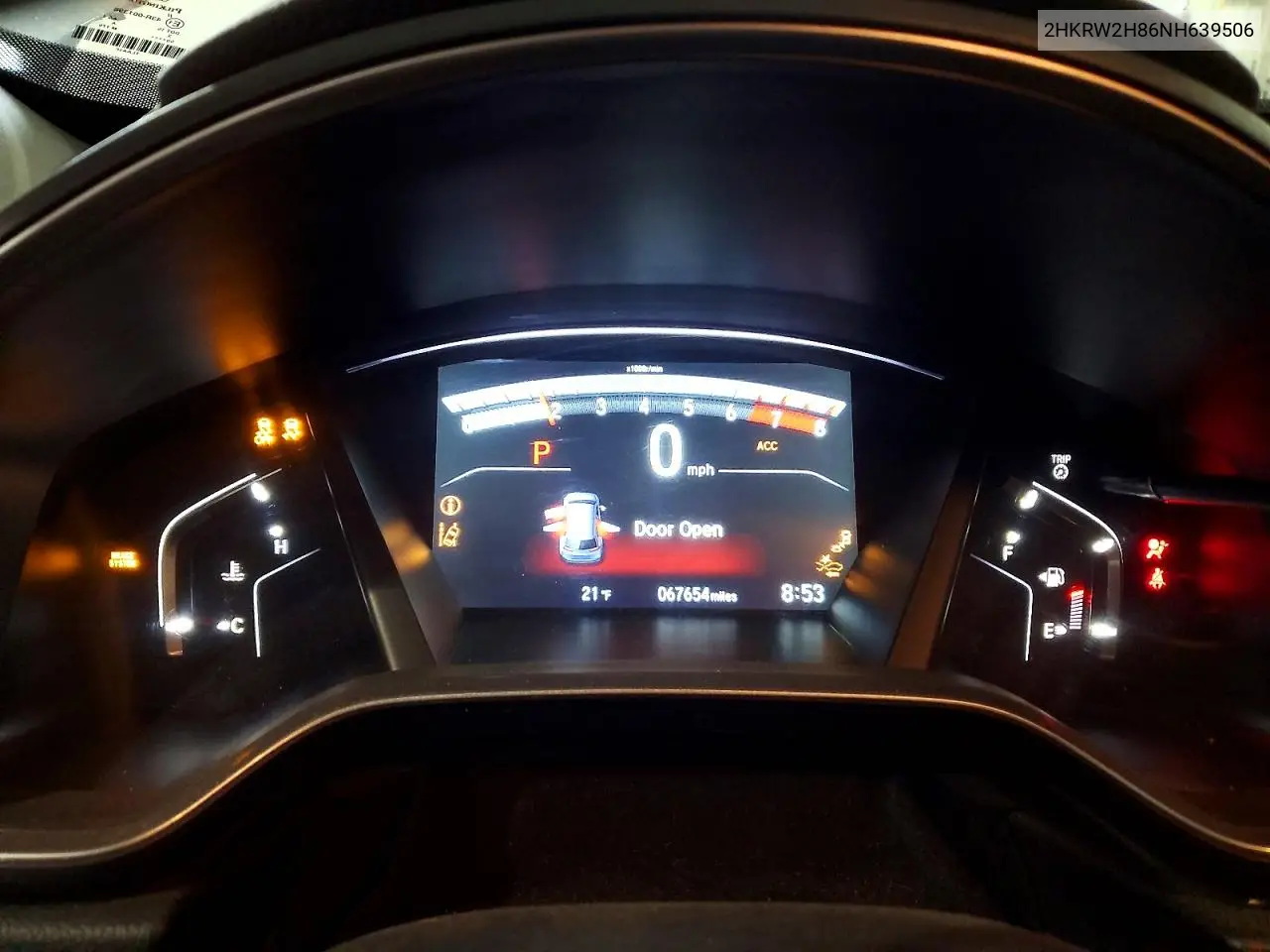 2HKRW2H86NH639506 2022 Honda Cr-V Exl