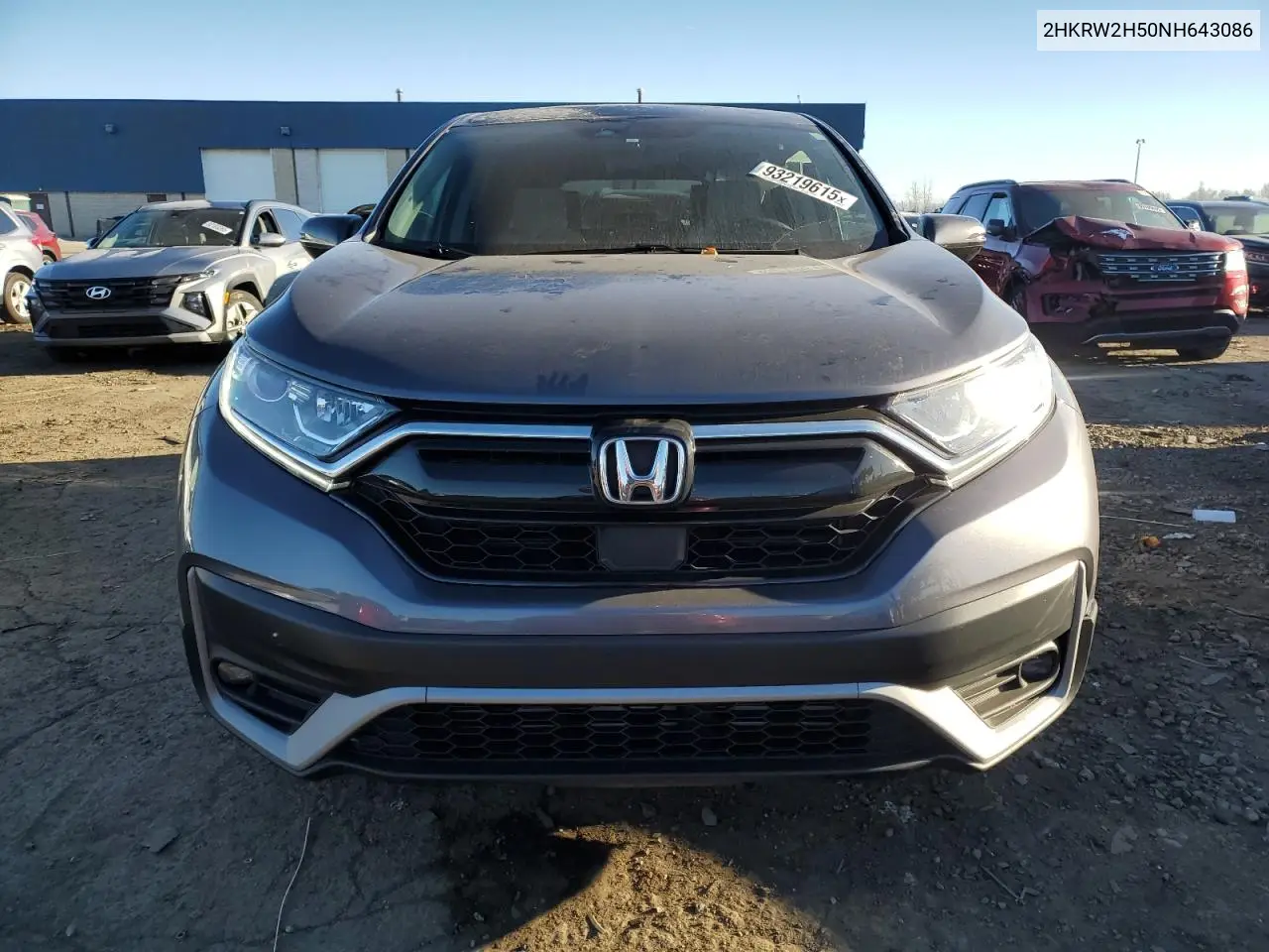 2HKRW2H50NH643086 2022 Honda Cr-V Ex