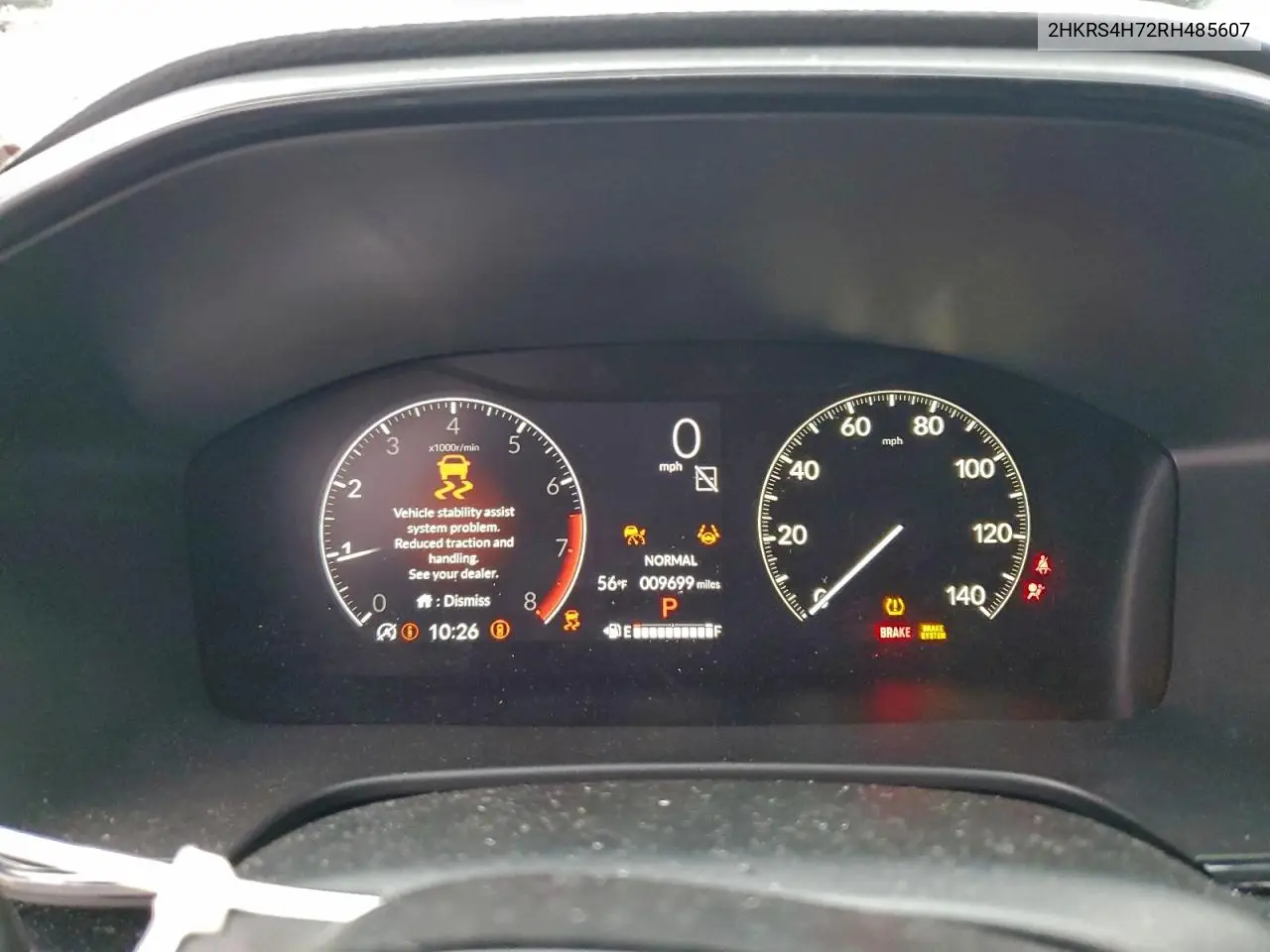 2HKRS4H72RH485607 2024 Honda Cr-V Exl