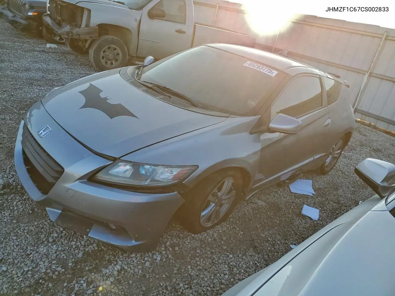 JHMZF1C67CS002833 2012 Honda Cr-Z Ex