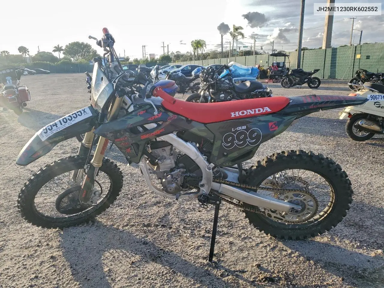 JH2ME1230RK602552 2024 Honda Crf250 R