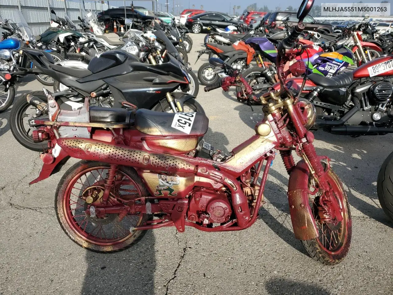 MLHJA5551M5001263 2021 Honda Ct125 A