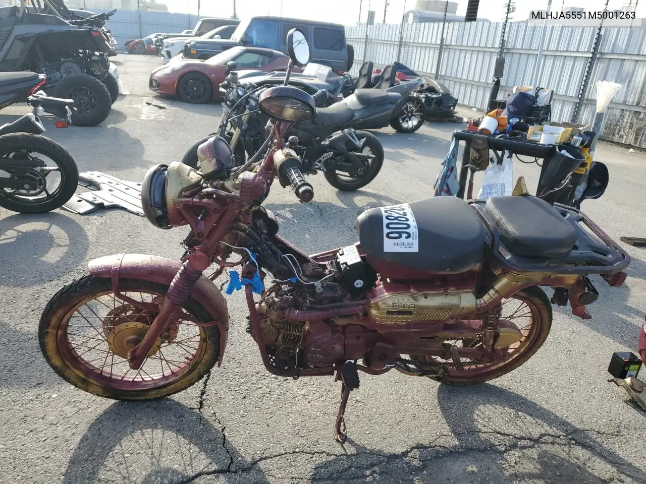MLHJA5551M5001263 2021 Honda Ct125 A