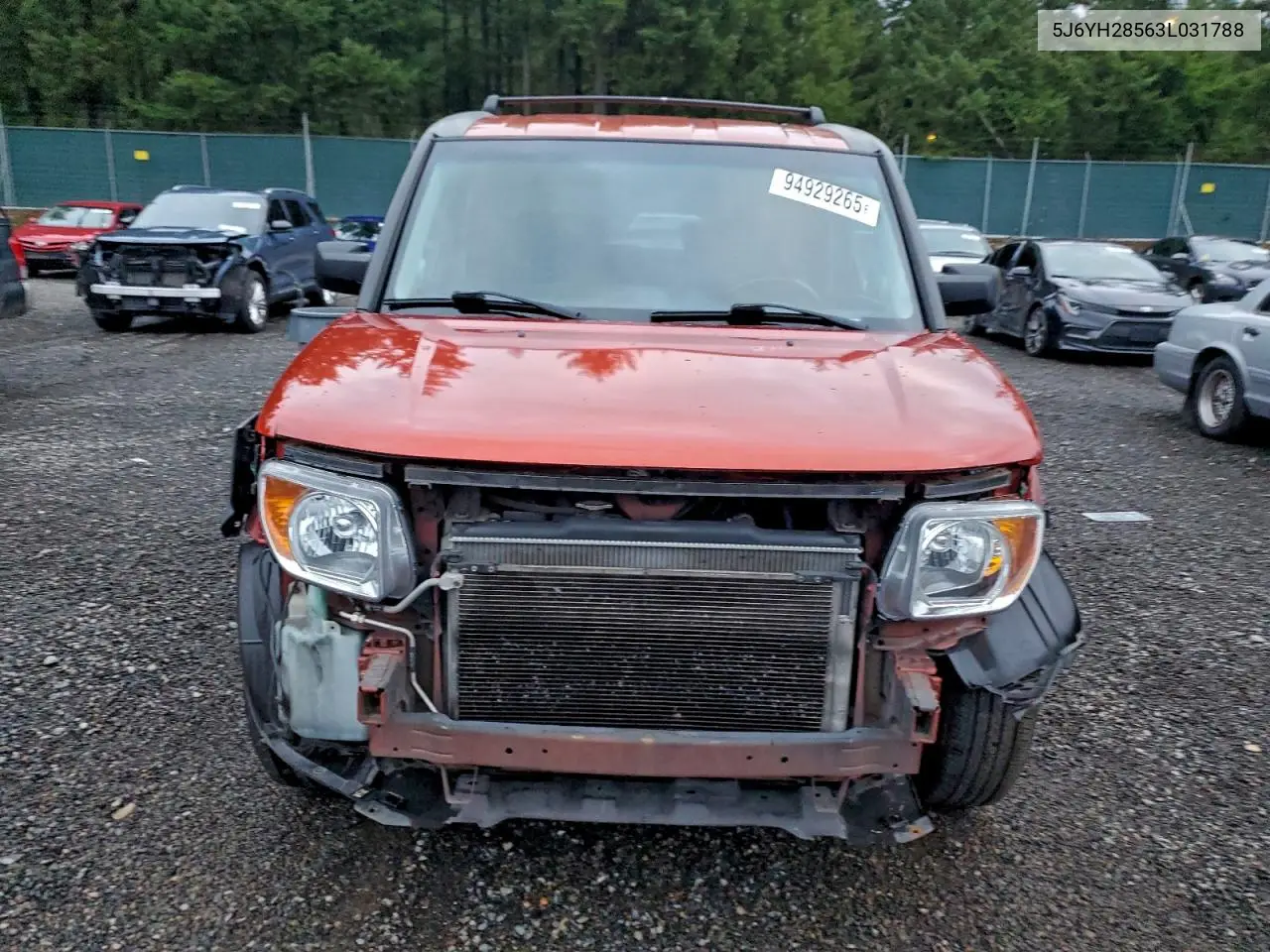 5J6YH28563L031788 2003 Honda Element Ex