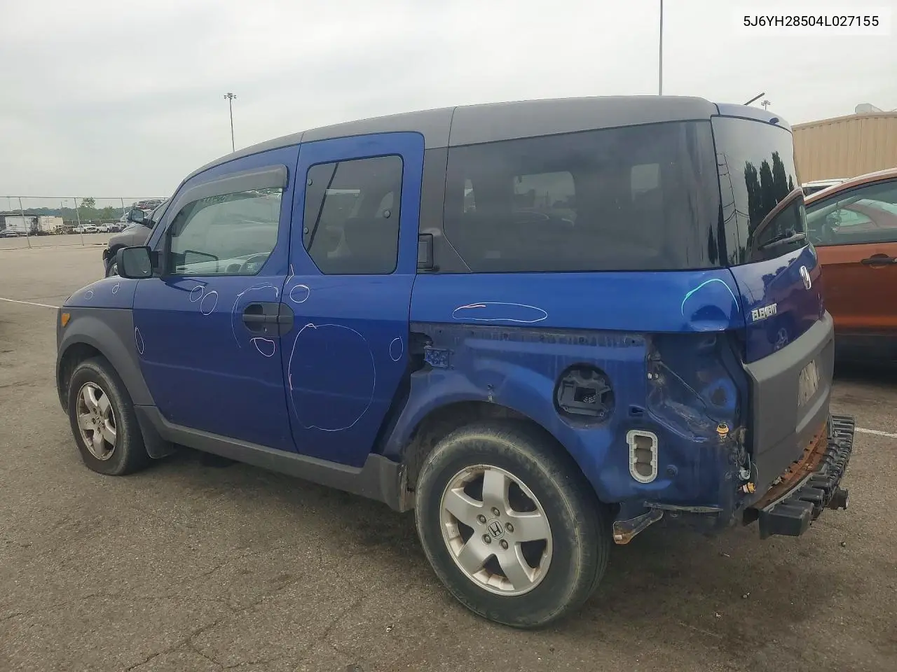 2004 Honda Element Ex VIN: 5J6YH28504L027155 Lot: 53417916