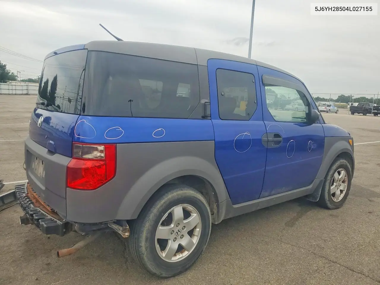 2004 Honda Element Ex VIN: 5J6YH28504L027155 Lot: 53417916