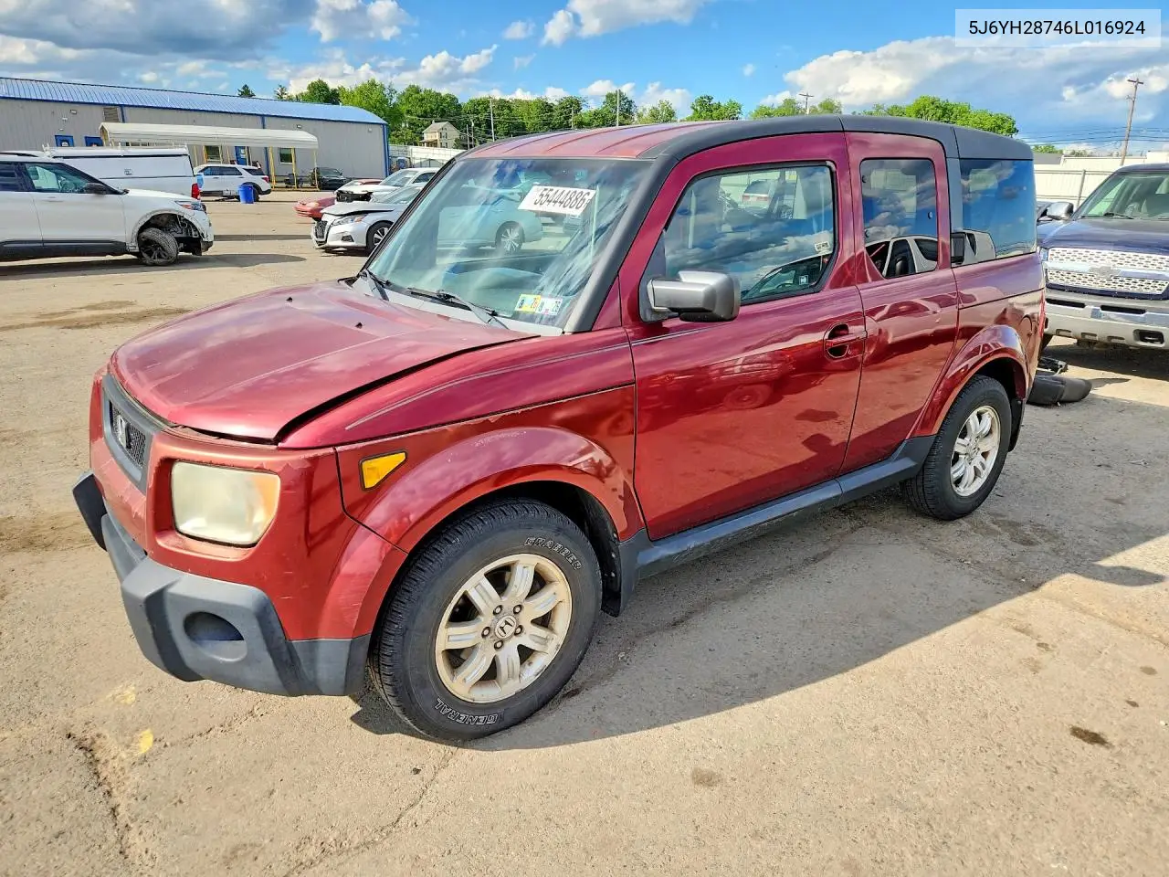 2006 Honda Element Ex VIN: 5J6YH28746L016924 Lot: 55444886