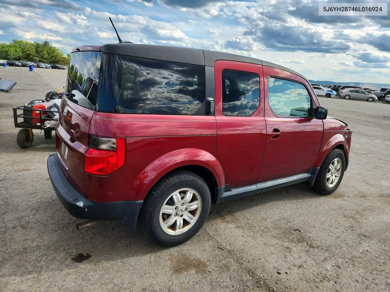 2006 Honda Element Ex VIN: 5J6YH28746L016924 Lot: 55444886