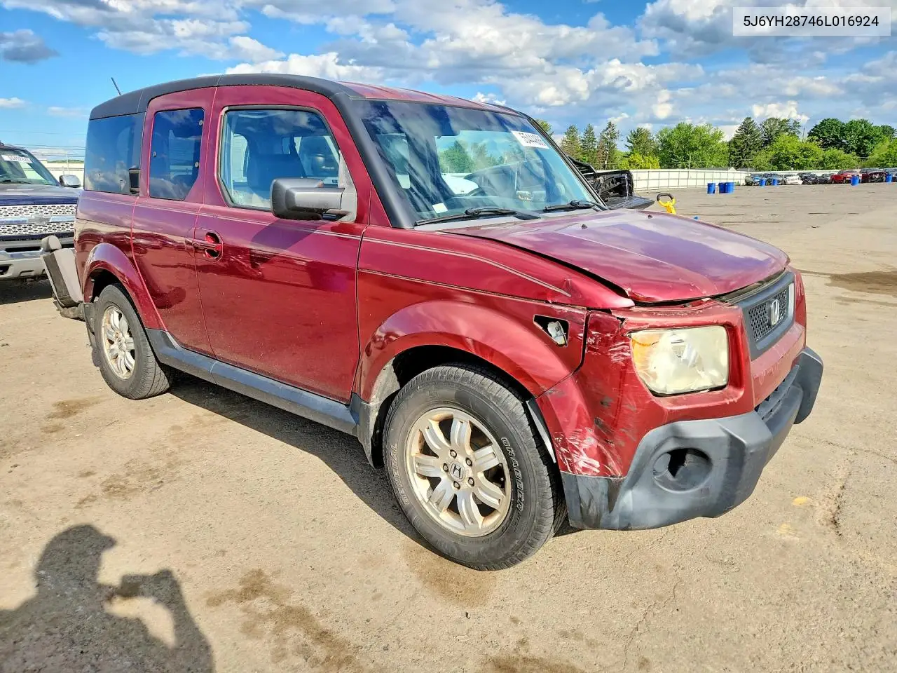 2006 Honda Element Ex VIN: 5J6YH28746L016924 Lot: 55444886