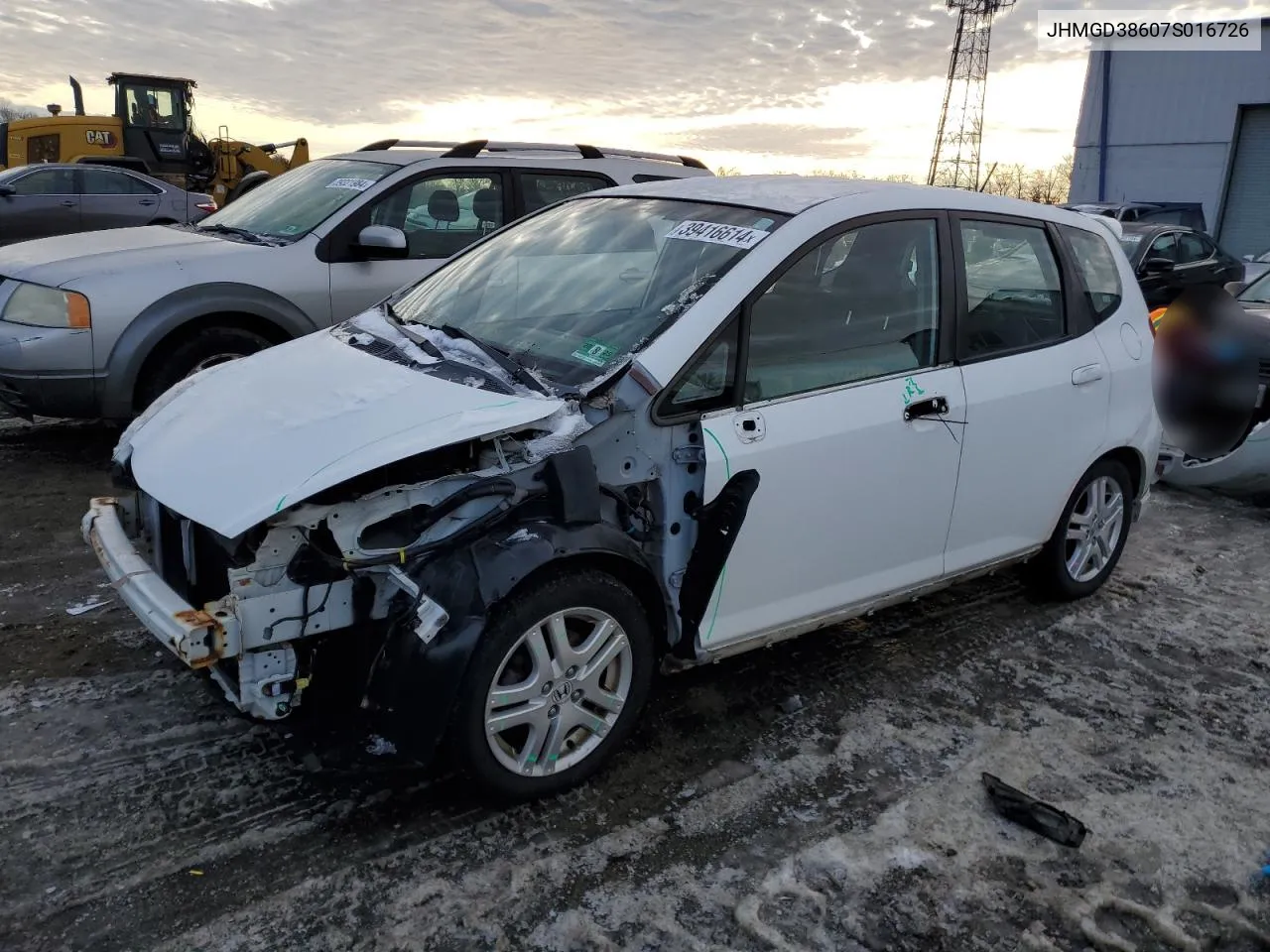 JHMGD38607S016726 2007 Honda Fit S