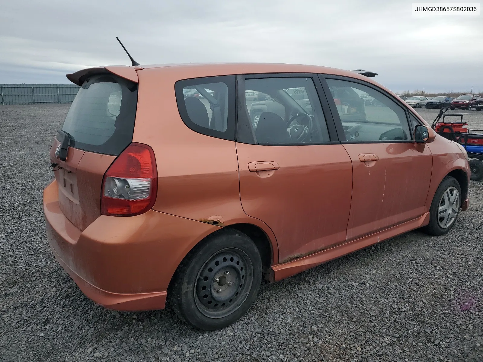 2007 Honda Fit S VIN: JHMGD38657S802036 Lot: 49514024