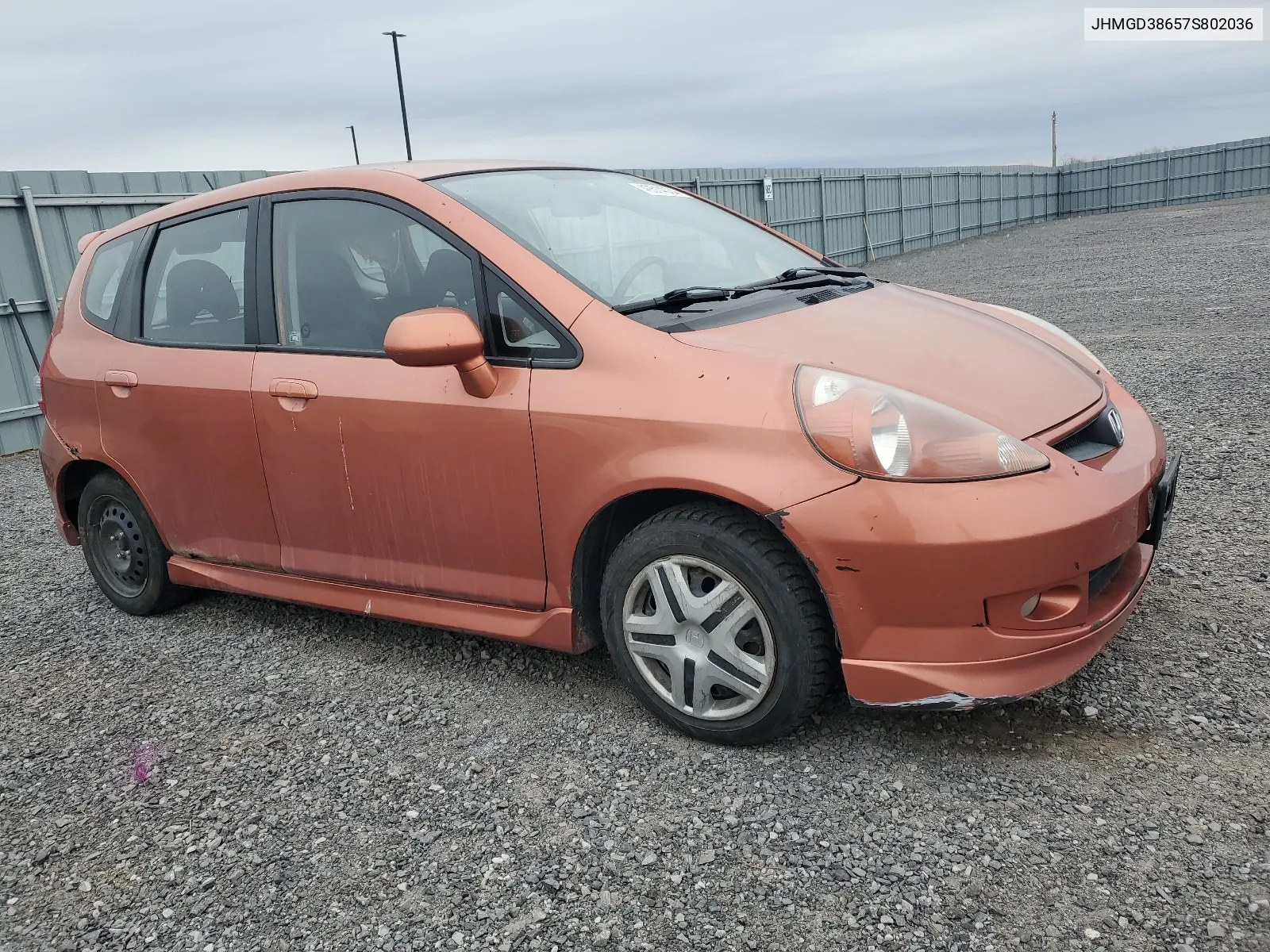 2007 Honda Fit S VIN: JHMGD38657S802036 Lot: 49514024