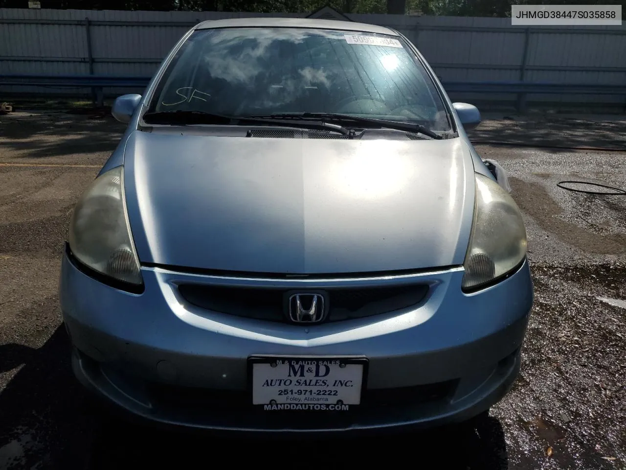 JHMGD38447S035858 2007 Honda Fit