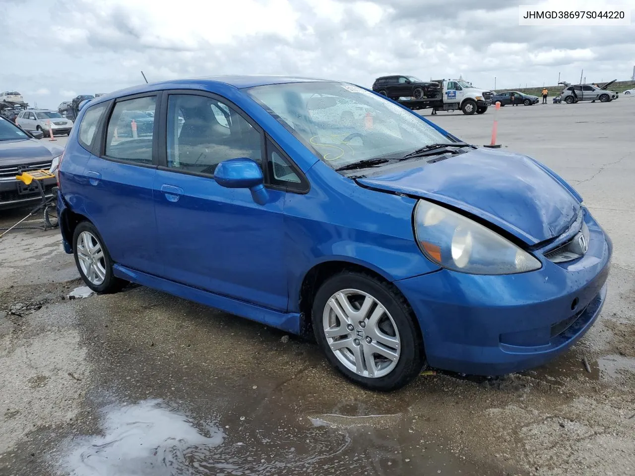 2007 Honda Fit S VIN: JHMGD38697S044220 Lot: 51061034