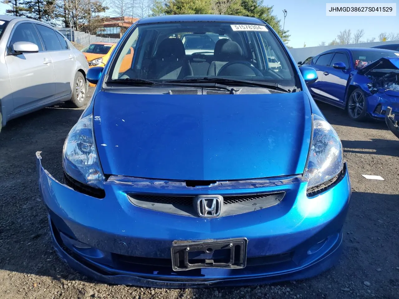 JHMGD38627S041529 2007 Honda Fit S