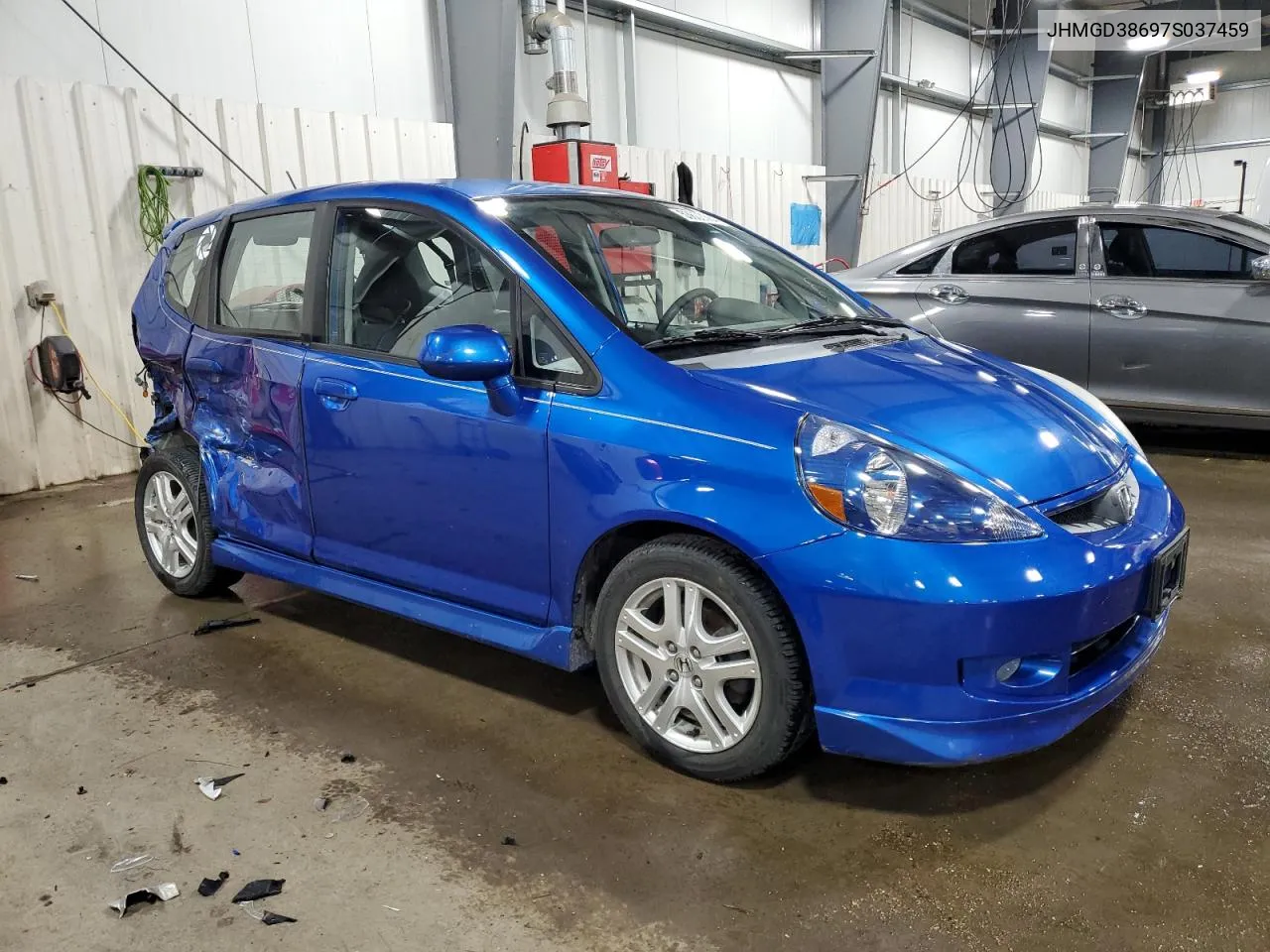 JHMGD38697S037459 2007 Honda Fit S