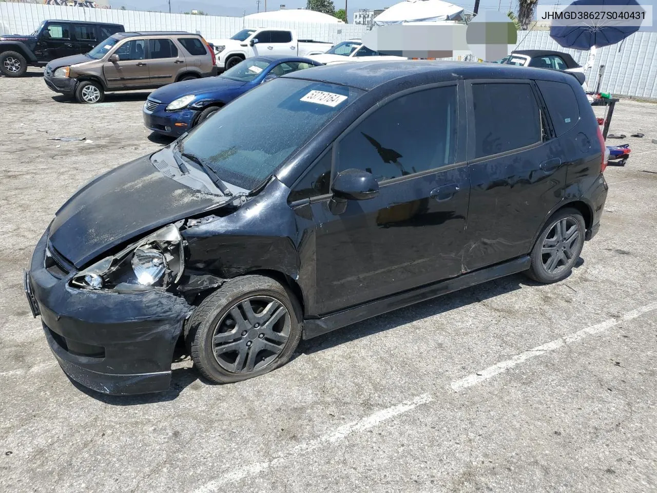 JHMGD38627S040431 2007 Honda Fit S