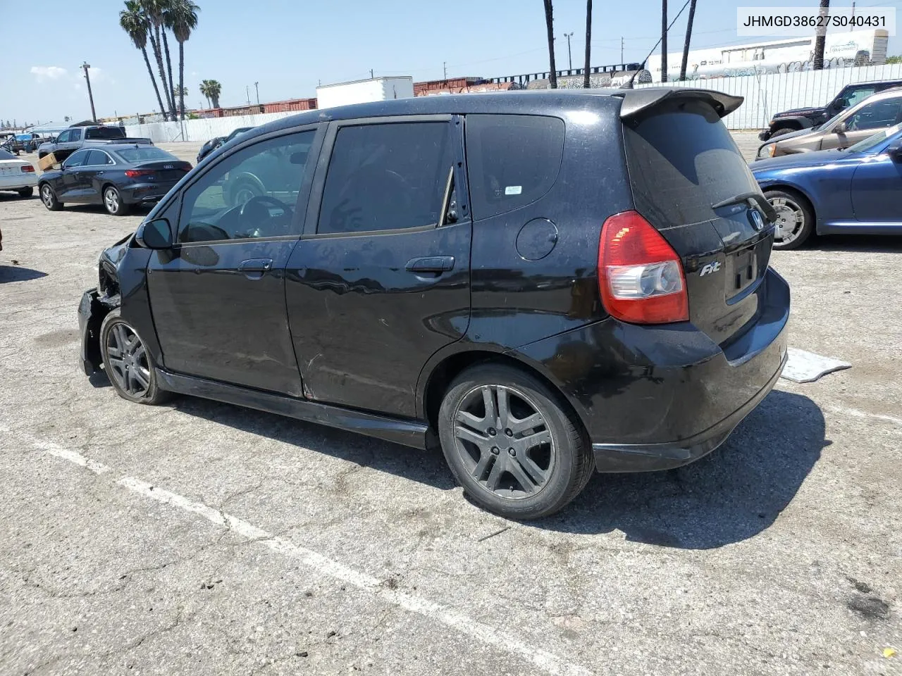 2007 Honda Fit S VIN: JHMGD38627S040431 Lot: 53713164