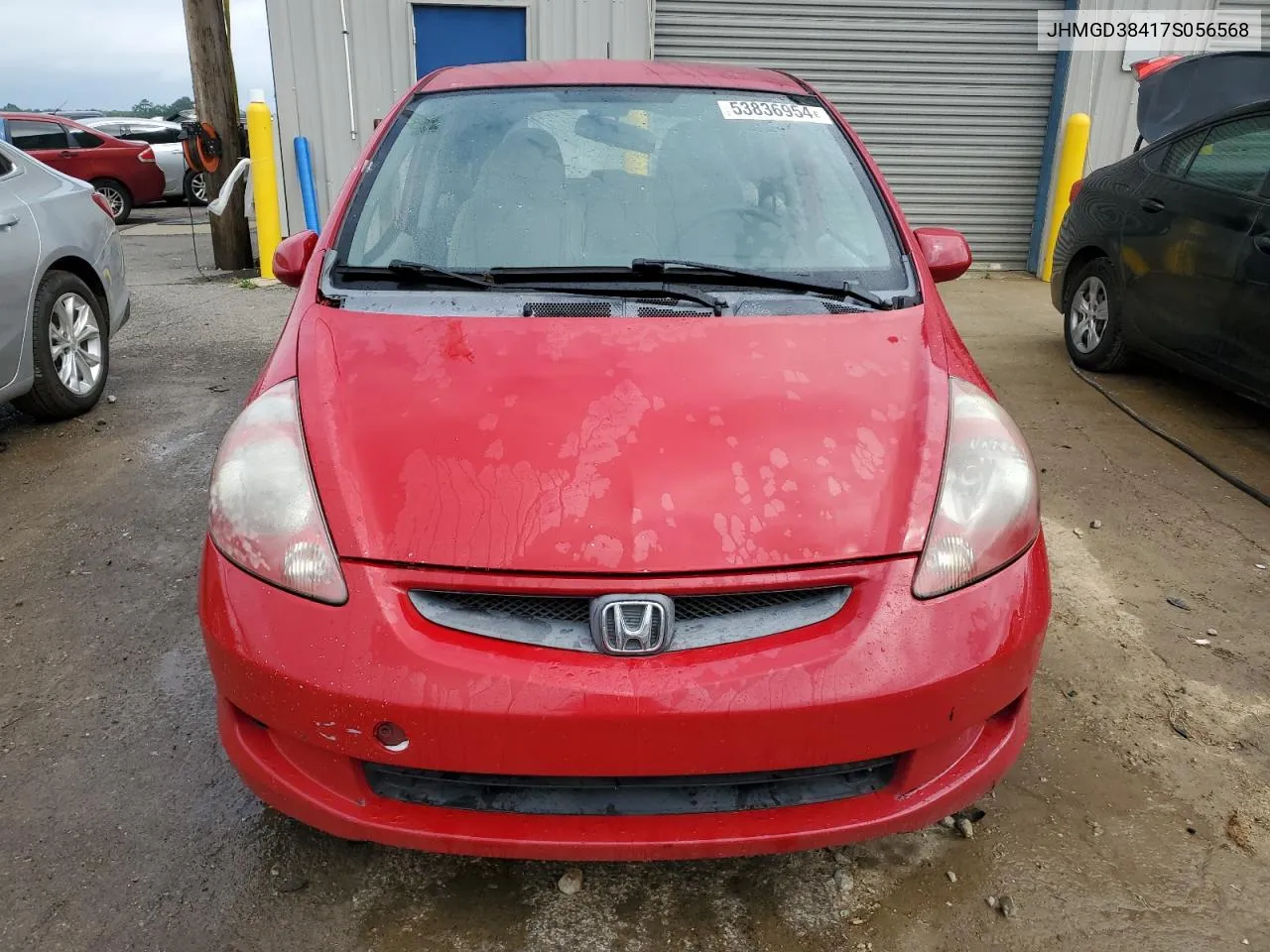 2007 Honda Fit VIN: JHMGD38417S056568 Lot: 53836954