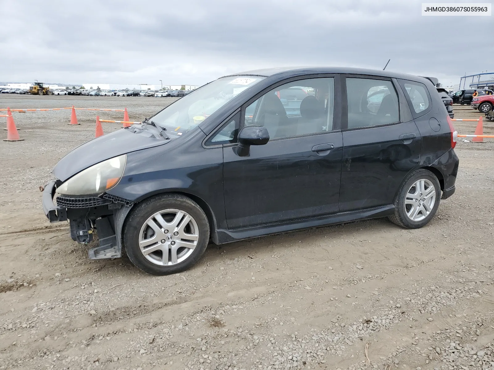 2007 Honda Fit S VIN: JHMGD38607S055963 Lot: 56267764