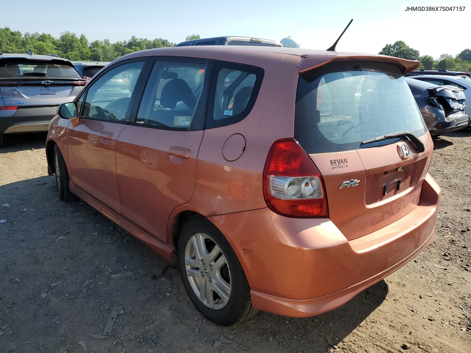 2007 Honda Fit S VIN: JHMGD386X7S047157 Lot: 59433884