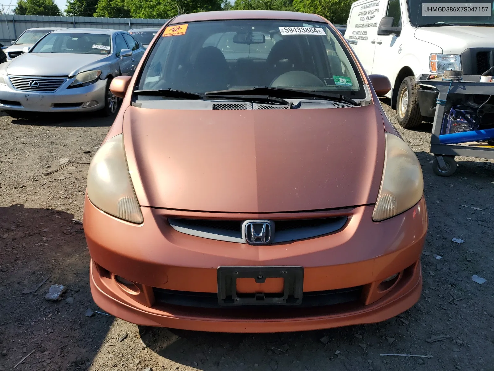 JHMGD386X7S047157 2007 Honda Fit S