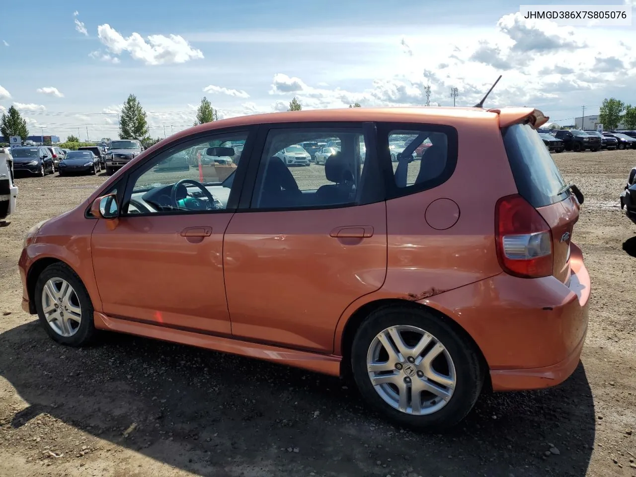 2007 Honda Fit S VIN: JHMGD386X7S805076 Lot: 60446514