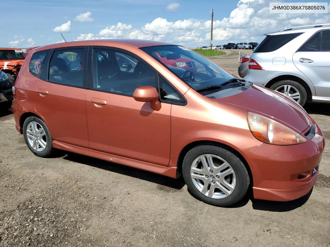 JHMGD386X7S805076 2007 Honda Fit S