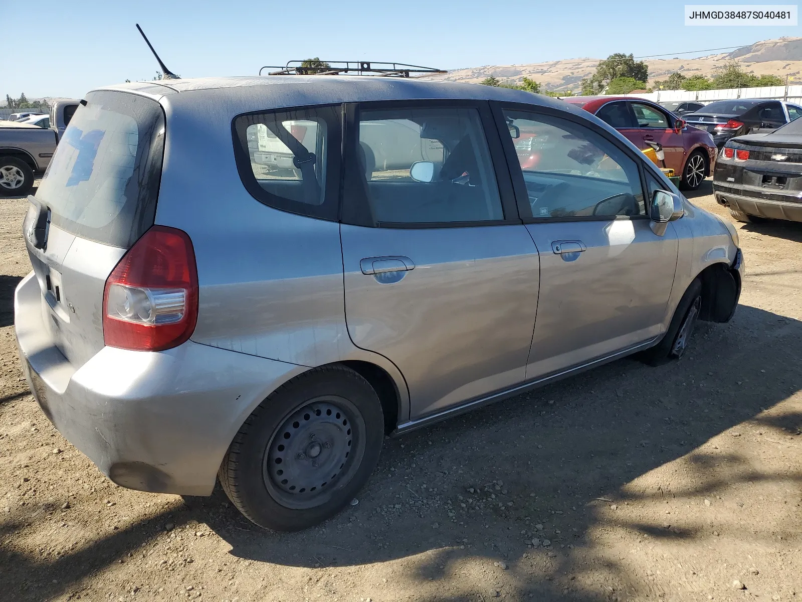 2007 Honda Fit VIN: JHMGD38487S040481 Lot: 61159204