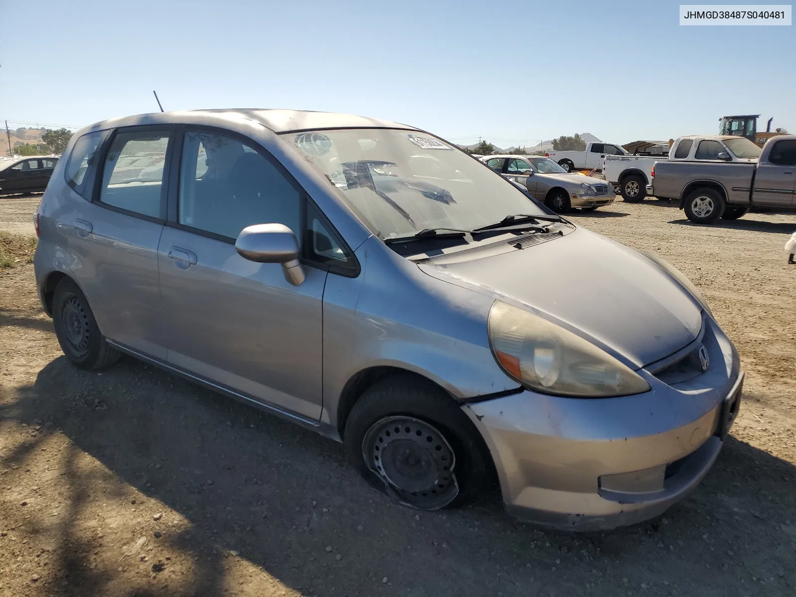 2007 Honda Fit VIN: JHMGD38487S040481 Lot: 61159204